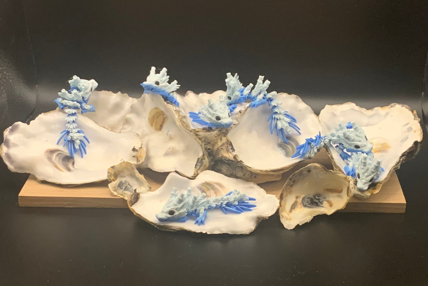 Blau-weisser Bambusdrache